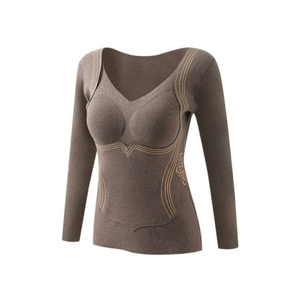 gakvbuo Thermal Tank Tops for Women Underwear Tops Sleeveless Undershirt for Women Cotton Camisole Warm Base Layer Seamless Thickened Underwear Bottoming Top Women's Thermal Underwear Tops
