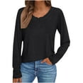 thumbnail image 1 of gakvbuo Tunic Tops For Women Long Sleeve V-Neck Pullover Sweatshirts Blouse Fall Tops, 1 of 1