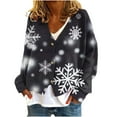 thumbnail image 1 of gakvbuo Ugly Christmas Sweater for Women Christmas Cardigans Long Sleeve Fall Oversized Open Front Button Down Knit Cardigan Sweaters V-Neck Lightweight Cardigans Knit Outerwear Jacket Tops, 1 of 5