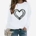 thumbnail image 1 of gakvbuo Valentine Day Tunic Tops for Women Trendy Long Sleeve Fall Shirt Blouse Cute Graphic Tees Round Neck Casual Funny Pullover Sweatshirts, 1 of 3