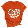 thumbnail image 1 of gakvbuo Valentine'S Day T Shirts For Women Cute Heart Print Novelty Graphic Tees Casual Short Sleeve Top Women Printing Short Sleeve Top Short Sleeve Round Neck Top Shirt, 1 of 2