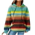 thumbnail image 1 of gakvbuo Waffle Knit Hooded Sweatshirt For Women With Pocket Cute Hoodies Drawstring Casual Pullover Sweaters Workout Gym Hoodie Tops Comfy Fall Clothes Outfits, 1 of 6