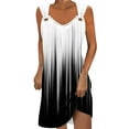 thumbnail image 1 of gakvbuo summer Tank dresses for women 2024 Sleeveless Mini Dress Sundresses Women Floral Print ElegantAnd Color Blocking One ShoulderDress Short Sleeved One Shoulder Dress, 1 of 5