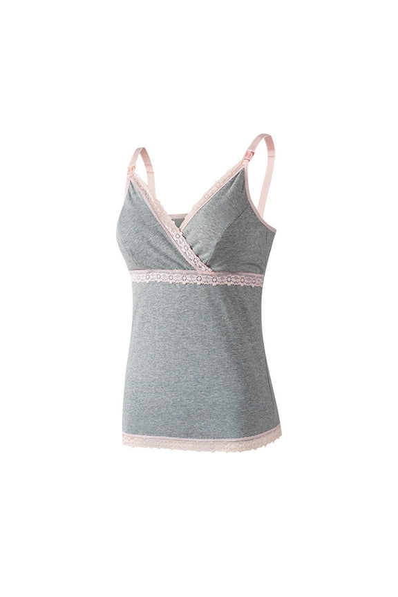 Breastfeeding Nursing Tank Tops For Women Maternity Shirts Sleeveless Comfy Pumping Tank Top Tee Pregnancy Vest Tops T-Shirt