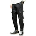 thumbnail image 1 of gakvov Cargo Pants For Men Men Solid Color Casual Pants Drawstring Mouth Hiking Work Pants Outdoor Clothing, 1 of 6