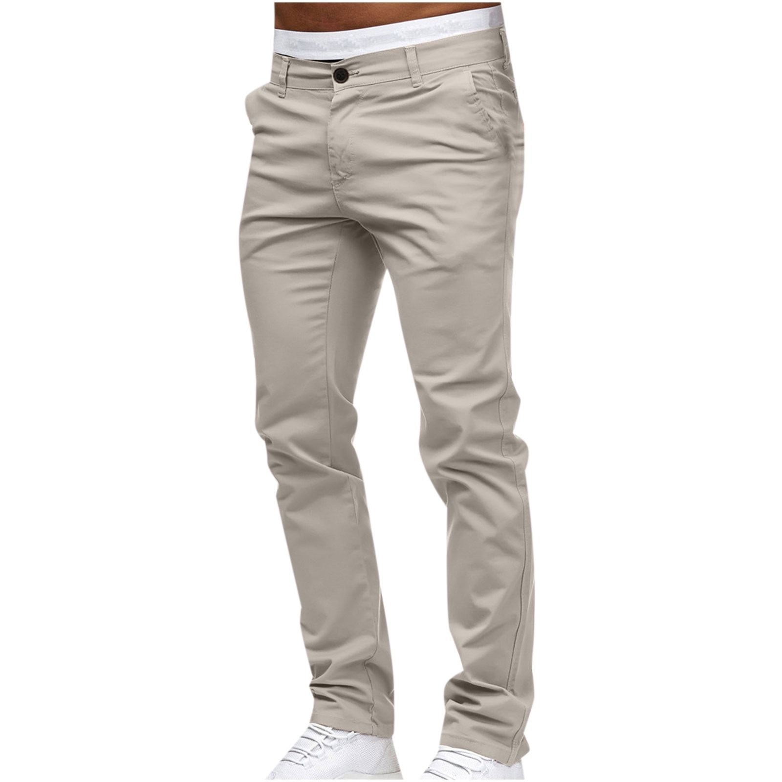 gakvov Cargo Pants For Men Men's Casual Button Open Slim Fit Straight ...