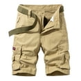 thumbnail image 1 of gakvov Cargo Pants For Men Plus Size Cargo Pants For Men Loose Fit Zipper Button Multi-Pocket Overalls Straight Leg Pants Outdoor Camouflage Cargo Shorts, 1 of 6