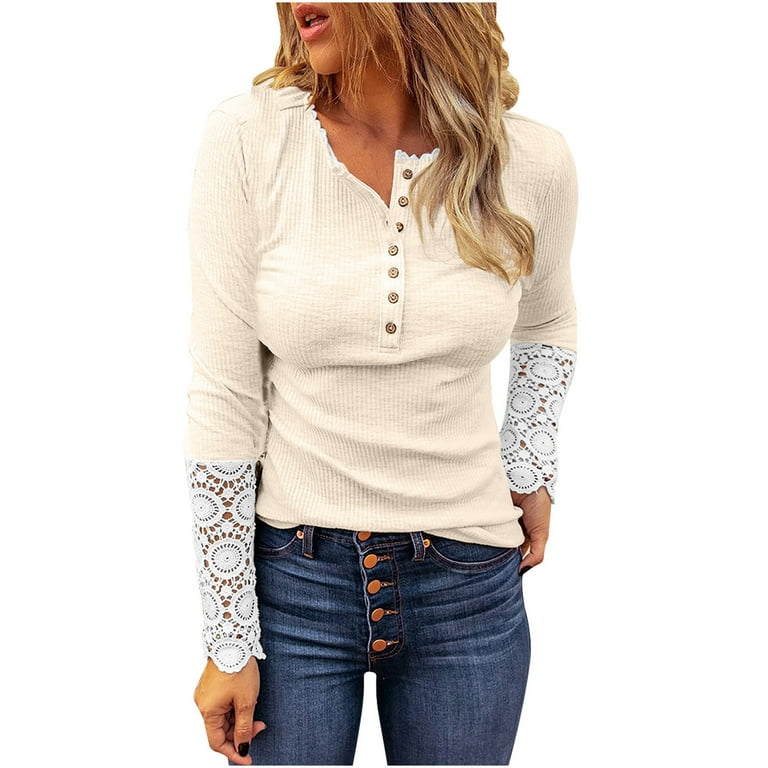 Casual Solid Lace Patchwork O Neck Sweaters(4 Colors) Casual Solid Lace Patchwork O Neck Sweaters(4 Colors)