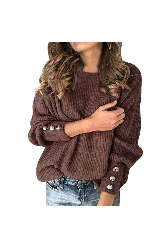 Fall Sweaters for Women Women'S Turtleneck Knitted Jumper Sweater Long Sleeve Elegant Casual Tops