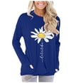 thumbnail image 1 of gakvov Fall Sweaters For Women Plus Size Tunic Tops Fall Savings Clearance 2022 Women Long Sleeve Printed Casual O Neck Shirt Pockets Graphic Tops Blouse, 1 of 7