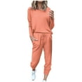 thumbnail image 1 of gakvbuo Sets For Women 2 Piece Outfits With Pockets Long Sleeve Loose Sweatsuits, 1 of 9