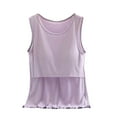 thumbnail image 1 of gakvbuo Maternity Nursing Tank Tops For Women Summer Sleeveless Breastfeeding Pregnant Double Layer Vest Pullover T-Shirts, 1 of 3