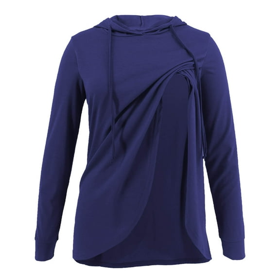 gakvov Maternity Shirts For Pregnant Women Plus Size Mama Shirt Pregnancy Announcement Shirts Long Sleeve Breast-Feeding Nursing Pregnancy Top