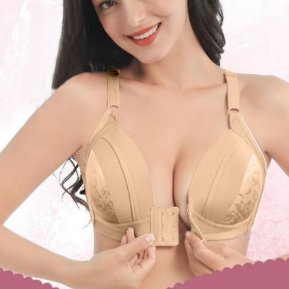 gakvov Sleeping Nursing Bras for Womens Wirefree Breastfeeding Women Feeding plus size Maternity Bras No Underwire Bra Button Front Openable Breathable Underwear Pregnant Comfy Bralette