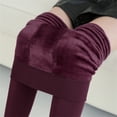 thumbnail image 1 of gakvov Winter Sherpa Fleece Lined Leggings for Womens High Waist Tights Stockings Perfect Legs Slim Fake Translucent Stretchy Fleece Pantyhose Classic Warming Thermal Tights Pants, 1 of 9