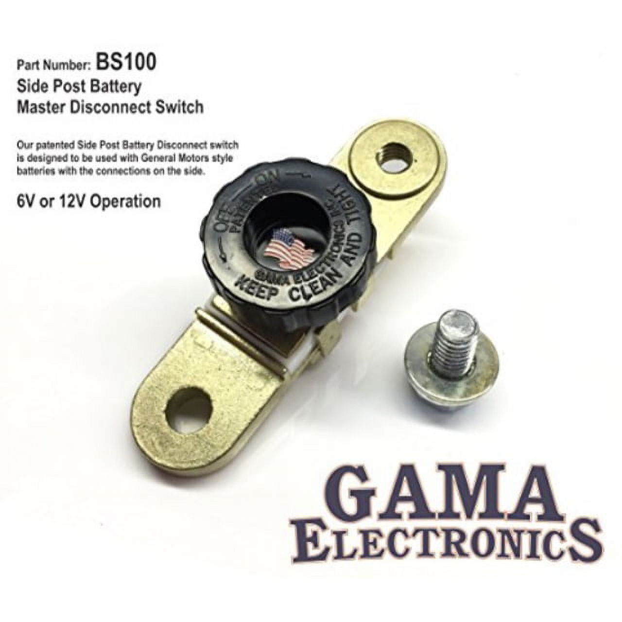 gama electronics side post battery master disconnect switch