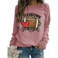 thumbnail image 1 of game day sweatshirt, Women's Football Game Day Sweatshirts Long Sleeve Neck Pullover, 1 of 5
