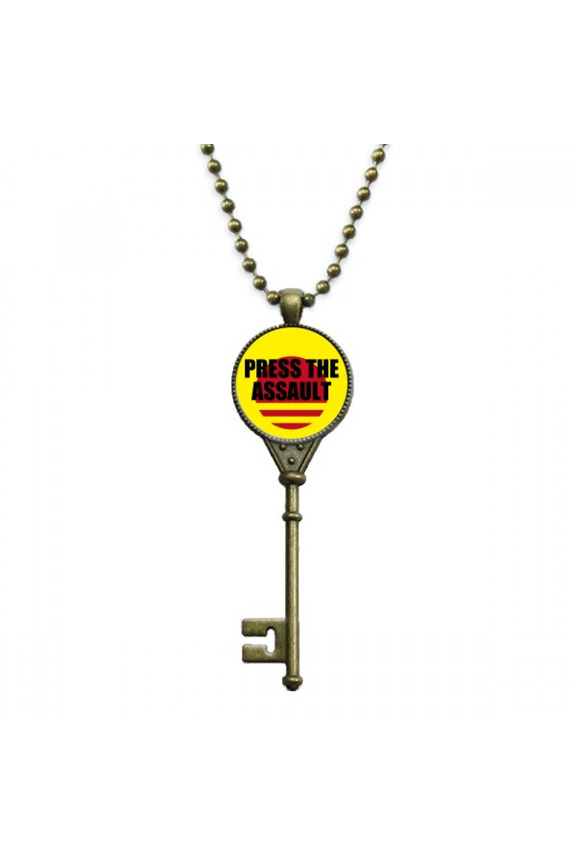 game dialogue press the assault key necklace pendant tray embellished chain