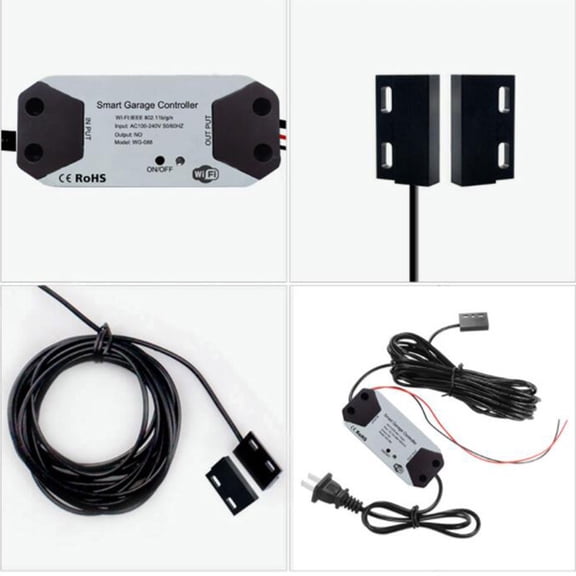 garage door opener controller Smart WiFi Garage Door Opener Voice Control Remote Compatible with Home Assistant High Sensitivity Sensor Easy Installation Stable Signal