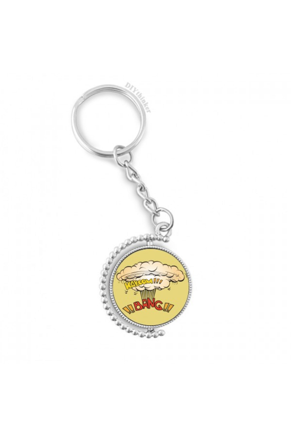 gas bang boom cloud rotatable keyholder disc accessories chain clip