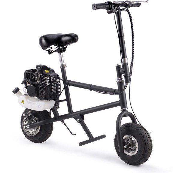 Say Yeah Gasoline Powered Mini Bike, Black, Top Speed 17 Mph