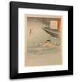 thumbnail image 1 of Ōgata Gekkō 14x18 Black Modern Framed Museum Art Print Titled - Stirring Tales of the Campaign Against China and the Mirror of Honor; Sergeant Kawasaki Stealing the Enemy's Boat at the Daedo, 1 of 5