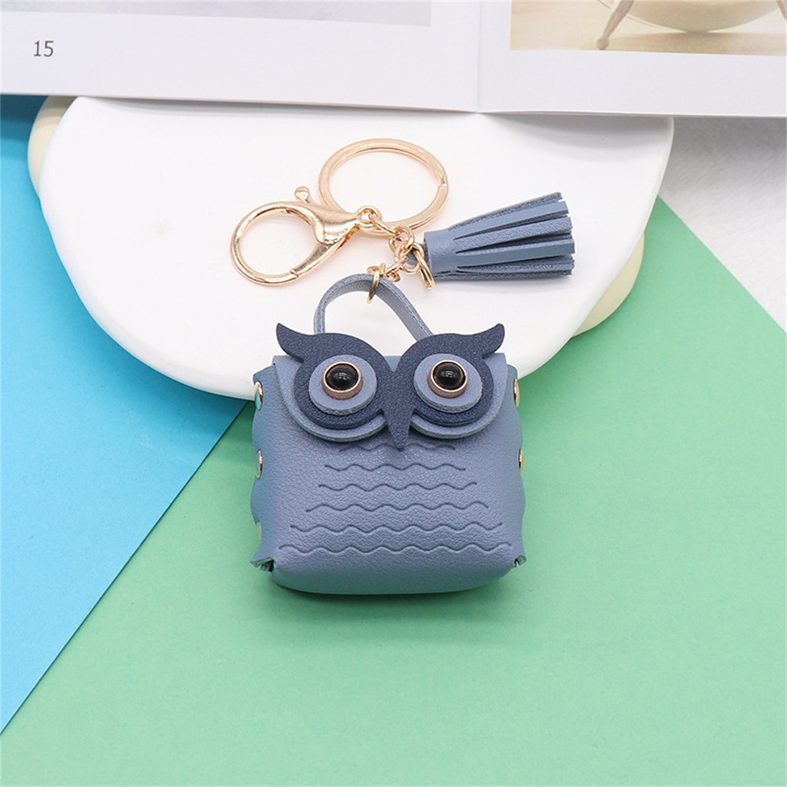 gbifzutdjp Airtag Keychain Multipurpose Cute Mini Bag Keychain Leather Owl Tassel Keychain Owl Coi N Purse Keychain Walmart