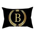gbifzutdjp Clearance Pillow Covers Pillow Cover Black And Gold Letter