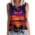 thumbnail image 1 of gbyLJF Black Tops for Women Dressy Casual Summer Shirts Plus Size Graphic Tank Tops Silky Tanks for Women, 1 of 5