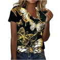 thumbnail image 1 of gbyLJF Black Tunic Tops for Women Fitted Womens Tshirt Cotton Tunics Or Tops To Wear with Leggings Camo Tunic Khaki L, 1 of 5