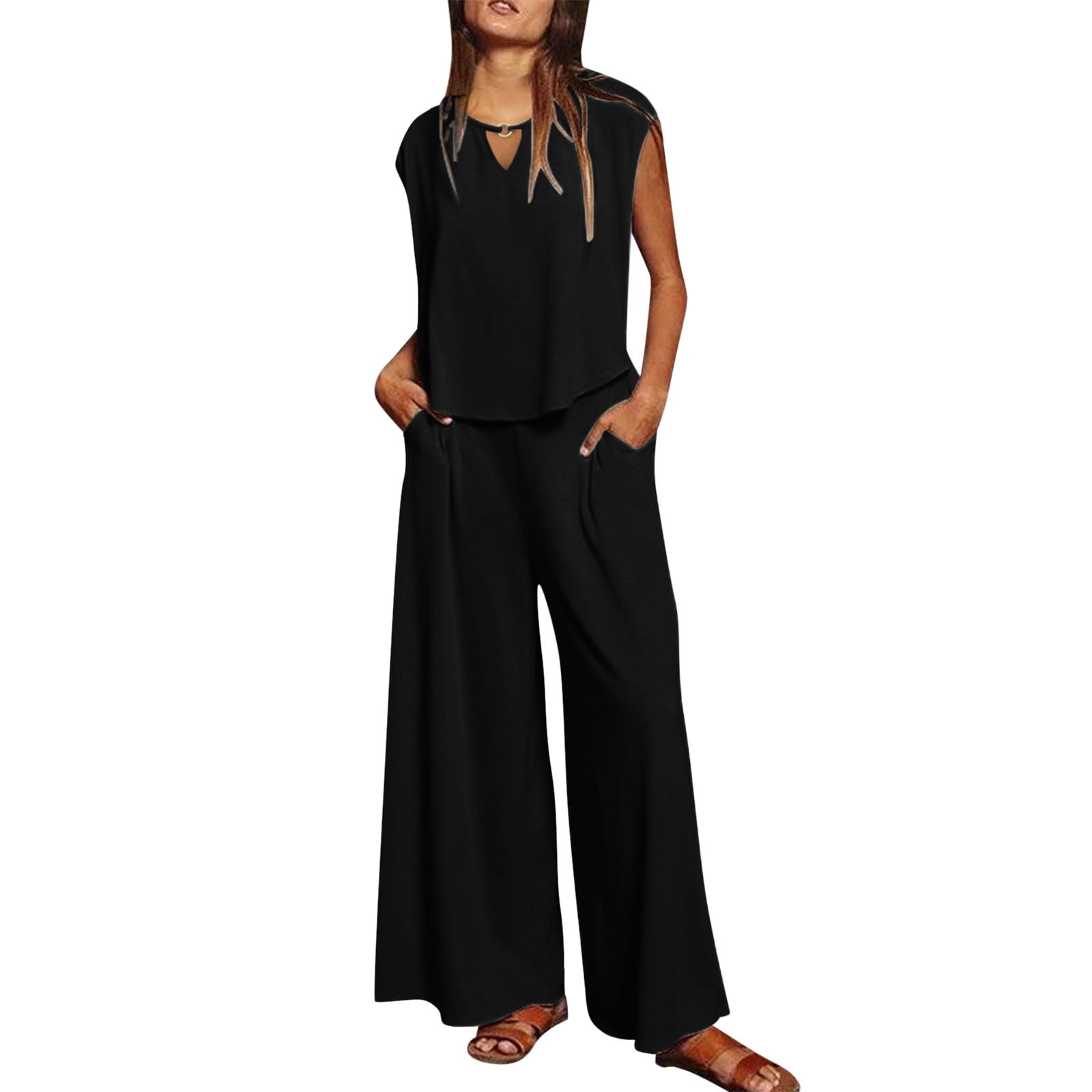 gbyLJF Boho Jumpsuit for Women 2024 Womens Summer Fashion 2024 Vacation ...