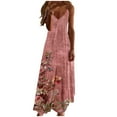 thumbnail image 1 of gbyLJF Casual Dress for Women Tassel Dress Women Flowy Boho Dress for Women Retro Prom Dress A04_Multicolor L, 1 of 5