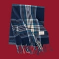 thumbnail image 1 of gbyLJF Classic Winter Scarf for Women Plaid Warm Scarf Pashmina Shawls Long Blanket Scarf Christmas Plaid Scarf Gifts, 1 of 3