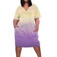 thumbnail image 1 of gbyLJF Club Dress Plus Size Floral Smocked Dress Plus Size Pleated Dress Linen Cotton Dress A01_Multicolor L, 1 of 5
