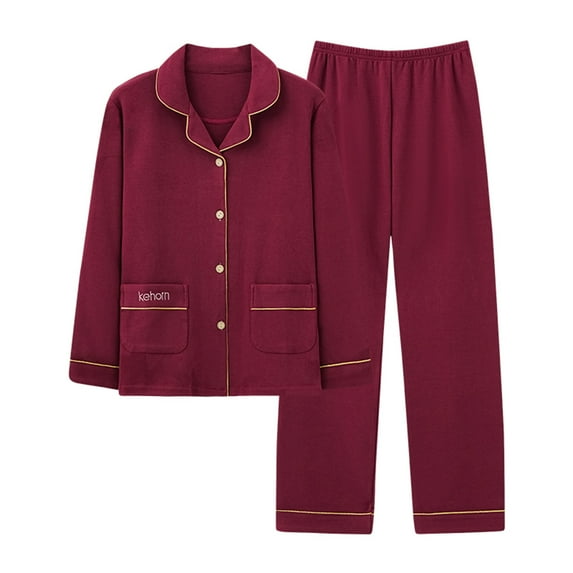 gbyLJF Comfy Outfits For Women 2 Piece Set Sweat Set Women Two Piece Sets For Women Pants Clothing Set For Women Wine L