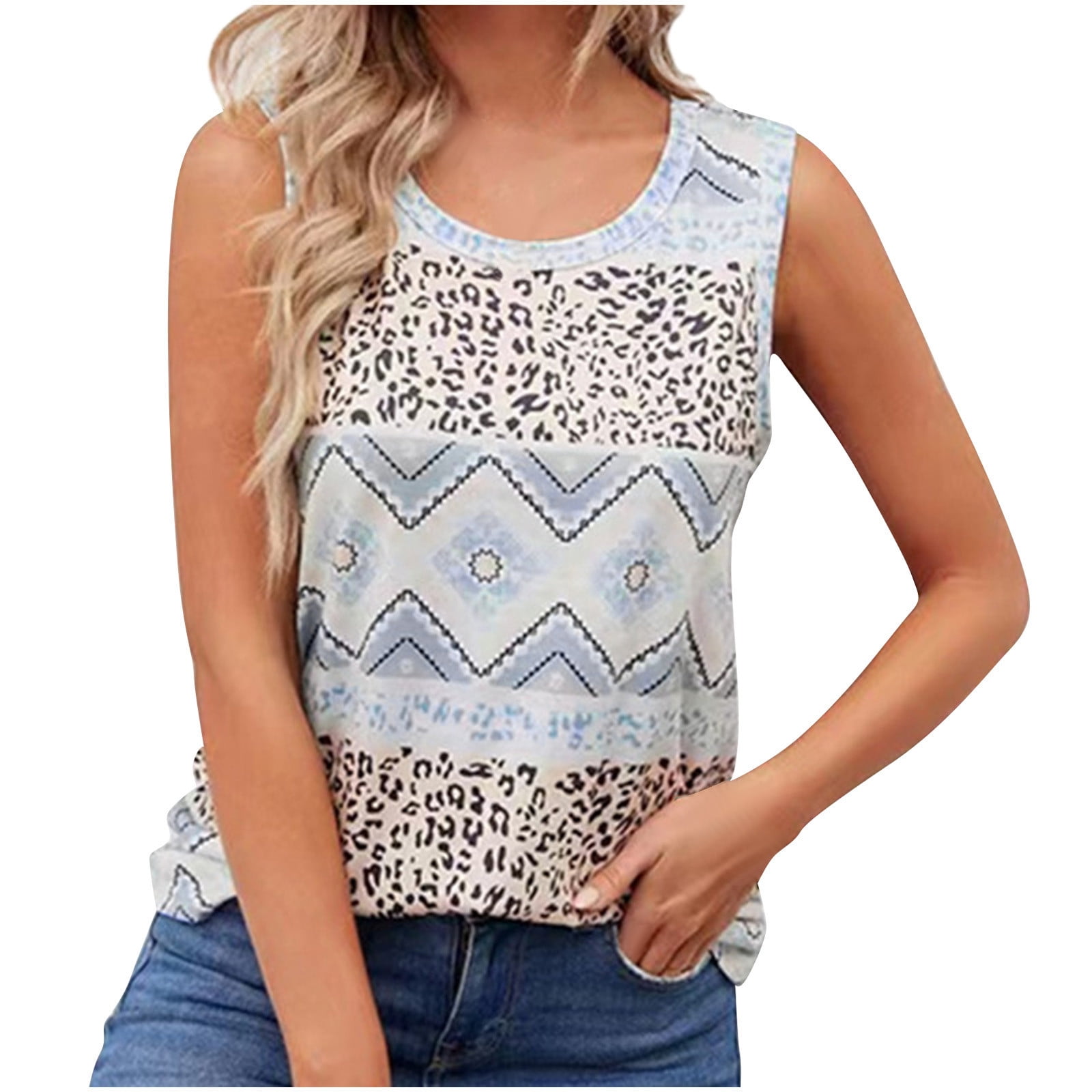 gbyLJF Cooling Tank Tops for Women Floral Cami Tank Tops Sleeveless
