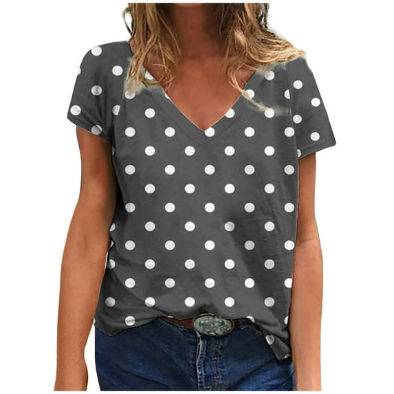gbyLJF Cute Basic Tops for Women Plus Size Womens Tops Workout Tunics for Women Scrub Shirts for Women Gray S