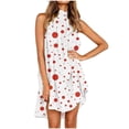 thumbnail image 1 of gbyLJF Floral Flowy Dress for Women Woman's Dress Dress for Summer Casual Floor Length Dress A04_Red L, 1 of 4