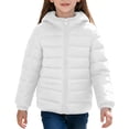 thumbnail image 1 of gbyLJF Girls Lightweight Puffer Jacket Packable Zip Up Hooded Coat Warm Winter Outwear for School Daily Outdoor, 1 of 9