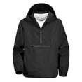 thumbnail image 1 of gbyLJF Half Zipper Pullover Tops for Men Loose Fit Solid Color Hoodie Round Neck Long Sleeve Hooded Windbreaker Casual Mens Sweatshirt, 1 of 6