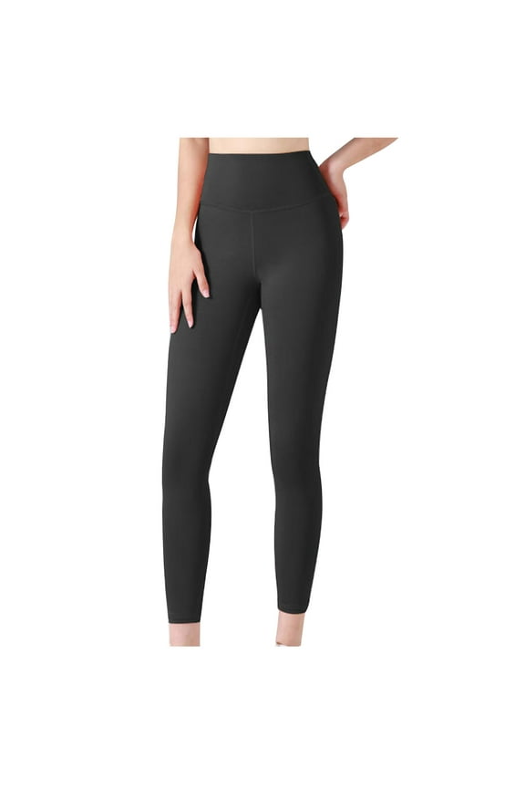 High Waisted Lounge Legging for Women - Gym Workout Leggings for Ladies, Tummy Hide Buttery Soft Yoga Pants A01_Black L