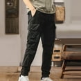 thumbnail image 1 of gbyLJF Hiking Long Pant for Men Solid Color Straight Fit Trousers Muilti Pockets Outdoor Mens Cargo Pant, 1 of 4