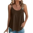 thumbnail image 1 of gbyLJF Hollow Out Wrap Sleeveless Camisole Purple Cami Womens Tank Tops Athletic Laced Tank Top for Women, 1 of 6