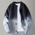 thumbnail image 1 of gbyLJF Knitted Cardigan for Men Gradient Button Up Long Sleeve Sweater Jackets Casual Soft Comfy Round Neck Coats, 1 of 5