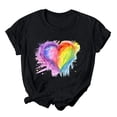 thumbnail image 1 of gbyLJF Linen Tops for Women Summer Cute Tops for Women Sexy Going Out Tops for Women V Neck Undershirt Black XXL, 1 of 3