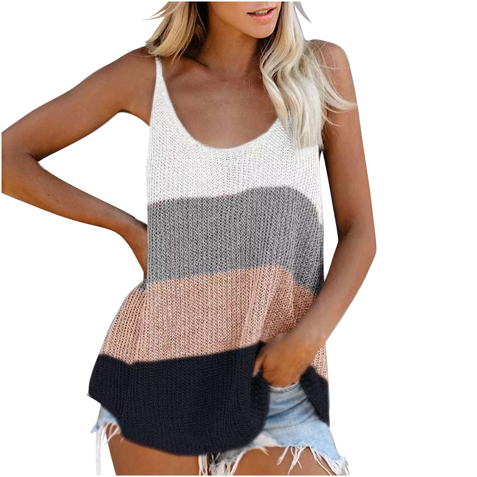 gbyLJF Long Layering Tank Tops for Women Tank Tops Crop Concert Tank