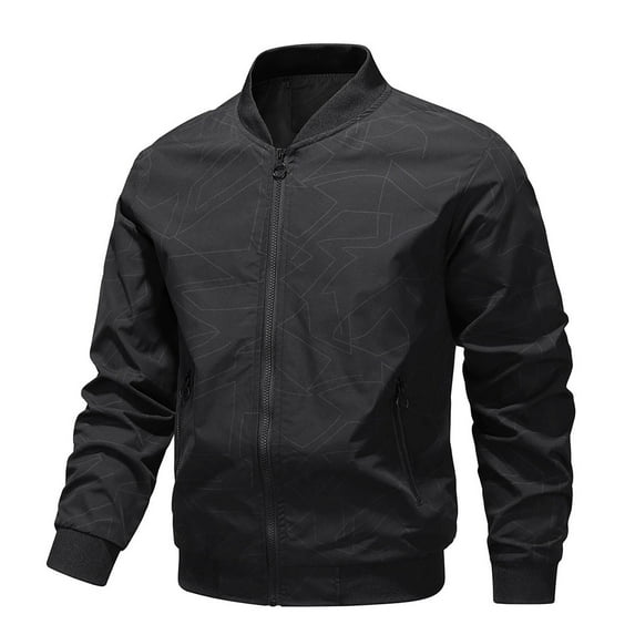 gbyLJF Men's Bomber Jacket Lightweight Big and Tall Casual Softshell Windbreaker Full Zip Up Coat with Pocket ackets Outdoor Hiking Coat