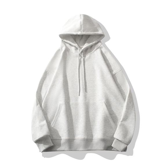 gbyLJF Men's Drawstring Hoodie Loose Fit Solid Color Hooded Sweatshirt with Pocket Autumn and Winter Casual Oversize Long Sleeve Pullover