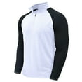 thumbnail image 1 of gbyLJF Men's Quarter Zip Sweatshirt Lightweight Long Sleeved High Neck Top Color Matching Half Open Pullover Shirts, 1 of 7