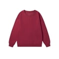 thumbnail image 1 of gbyLJF Men's Round Neck Sweatshirt Casual Solid Color Long Sleeved Basic Pullover Loose and Soft Hoodless Tops Big and Tall Blouse, 1 of 2